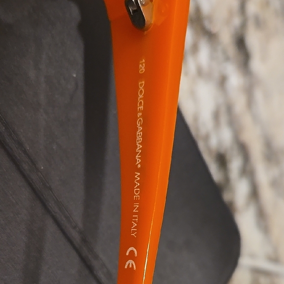 Orange Sunglasses with Brown Lenses - Picture 7 of 8